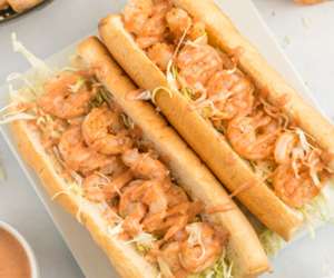 Shrimp Po' Boy Sandwhich